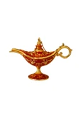 taru pasaj Dekoratif Alaaddin Sihirli Lambası - Vintage Tasarım, 13x8.5 cm thumbnail 1