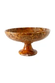 taru pasaj El Yapımı Doğal Taş Ayaklı Çanak - 15 cm Dekoratif ve Şık Tasarım thumbnail 1