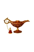 taru pasaj Dekoratif Alaaddin Sihirli Lambası - Vintage Tasarım, 13x8.5 cm thumbnail 3
