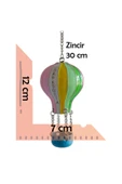 taru pasaj Renkli El Yapımı Metal Balon Biblo – Cappadocia Temalı Dekoratif Obje - Orta Boy thumbnail 3