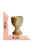 taru pasaj Bal Oniks Doğal Taş Yumurta ve Kadeh Seti – El Yapımı, Dekoratif Feng Shui Biblo, thumbnail 6