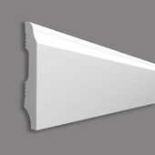 10cmx240cm Beyaz Elit PVC Çıta Parke Süpürgelik Kenar Çıtalama Dekoratif Ev Süpürgelik 1 Boy 240cm thumbnail 5