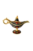 taru pasaj Dekoratif Alaaddin Sihirli Lambası - Vintage Tasarım, 13x8.5 cm thumbnail 3