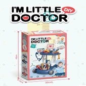 Learning Fun Işıklı Sesli Tekerlekli Doktor Aletleri Seti Medikal Set Dıy Oyuncak Mavi thumbnail 2