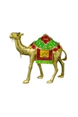 taru pasaj Kristal Taş İşlemeli Metal Deve | Benzersiz Hediyelik Biblo thumbnail 2