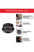 Tefal Ingenio Simple Cook 1X Küçük Set 3 Parça thumbnail 3