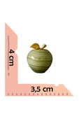 taru pasaj El Yapımı 3’lü Oniks Elma Figür Seti – Şık ve Doğal Dekorasyon Ürünü thumbnail 4