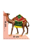 taru pasaj Kristal Taş İşlemeli Metal Deve | Benzersiz Hediyelik Biblo thumbnail 4