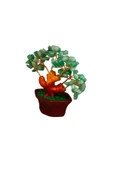 taru pasaj Yeşim Doğal Taş Bonsai Ağacı - Dekoratif Şans ve Bereket Ağacı thumbnail 3