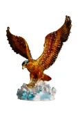 taru pasaj Kristal Taş İşlemeli Metal Kartal Figürü - Gösterişli ve Dekoratif Dayanıklı Ürün thumbnail 1