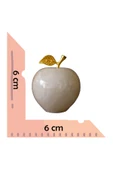 taru pasaj 3'lü Doğal Oniks Taş Elma Biblo Seti - Dekoratif Şık Obje | Ev ve Ofis İçin Süs Eşyası thumbnail 3