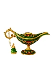 taru pasaj Dekoratif Alaaddin Sihirli Lambası - Vintage Tasarım, 13x8.5 cm thumbnail 2