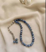 Tesbih 33 lü 08 mm Doğal Taş Kyanit AAA Kalite Tesbih thumbnail 2