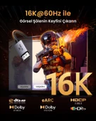 UGREEN Displayport 16K@60Hz Male to Male Örgülü Kablo 2m, 55568 thumbnail 3