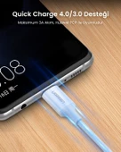 UGREEN USB-C 60W 3A QC PD Hızlı Şarj Kablosu, 0.5 Metre, Beyaz, 60517 thumbnail 7