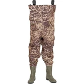 ORMANLIK VEYA SAZLIK DESENLİ KAMUFLAJ  KAPLAMALI PVC GÖĞÜS TULUM  ÇİZME thumbnail 1