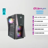 Quantum Gaming Muerta MR1001 Intel Ultra 5 225F 16GB DDR5 512GB NVMe RTX 4060 8GB Fdos Gaming Masaüstü Bilgisayar thumbnail 1
