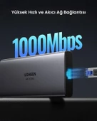 UGREEN Revodok Pro 10-in-1 1xUSB-A 3.0, 1xUSB-A 3.2 10Gbps, 2xUSB-C 3.2 10Gbps, 1xUSB-C PD 100W, 2xHDMI 4K/60Hz, SD, TF, RJ45, 45380 thumbnail 2