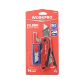 WORKPRO WP211026 Katlanır Çok Amaçlı Profesyonel Rötuş Maket Bıçağı + 14 Adet Yedek Bıçak thumbnail 10