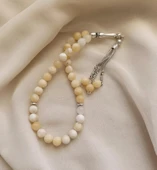 Tesbih 33 lü 08 mm Doğal Taş Kalsit AAA Kalite Tesbih thumbnail 7