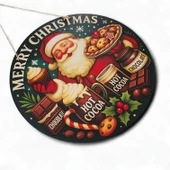 Noel Baba Kapı ve Duvar Süsü Sıcak Çikolata thumbnail 4