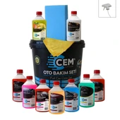 12 Parça Full Oto Bakım Seti Araç Temizlik Seti thumbnail 1