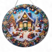 Kardan Adamlı Yeni Yıl Evi Kapı ve Duvar Süsü thumbnail 6