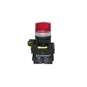 Eurowest Işıklı Kalıcı Mandal Buton 1-0-2 Kırmızı Led 220V ( 5 ADET ) thumbnail 2