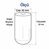 Bohem 10 cm Doğal Ahşap 4 ADET Ayak Boyasız Ham Silindir Mobilya Koltuk Kanepe Ayağı Aparat Dahil thumbnail 4