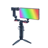 GDX CF-135 RGB Telefon Vlog + El Tipi Powerbank Tripod Batarya thumbnail 1