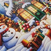 Kardan Adamlı Yeni Yıl Evi Kapı ve Duvar Süsü thumbnail 5