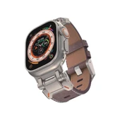 E2M APPLE WATCH 42-44-45-46-49MM KRD-32 DERİ KORDON KAHVERENGİ thumbnail 1