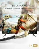 UGREEN 8K 60Hz 4K 144Hz v1.4 DisplayPort Görüntü ve Ses Aktarım Kablosu 2 Metre, 60843 thumbnail 3