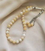 Tesbih 33 lü 08 mm Doğal Taş Kalsit AAA Kalite Tesbih thumbnail 6