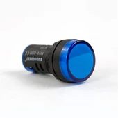 Eurowest Mavi LED Sinyal Lambası 22mm 24V ( 5 ADET ) thumbnail 1