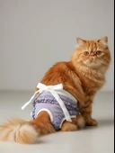 Princess Lila Dişi Kedi Regl Külotu | Kedi Donu | Kedi İç Çamaşırı | Ayarlanabilir Bağcıklı | Küçük Irklar İçin thumbnail 1