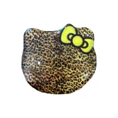 E2M POP SOCKET TELEFON TUTUCU BENEKLİ KEDİ SARI thumbnail 1