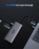UGREEN Revodok Pro 10-in-1 1xUSB-A 3.0, 1xUSB-A 3.2 10Gbps, 2xUSB-C 3.2 10Gbps, 1xUSB-C PD 100W, 2xHDMI 4K/60Hz, SD, TF, RJ45, 45380 thumbnail 3