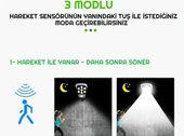 2 Adet Kamera Görünümlü Hareket Sensörlü Uzaktan Kumandalı Solar Bahçe Lambası thumbnail 3