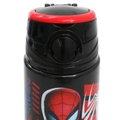 Spiderman Matara 500 ml Siyah Renk 1 Adet Erkek Çocuk Örümcek Adam Lisanslı Suluk Okul Matarası Öğrenci Suluğu thumbnail 3