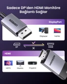 UGREEN 8K 60Hz Displayport 1.4 to HDMI 2.1 Örgülü Kablo, 1m, 80395 thumbnail 9