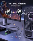 UGREEN 8K 60Hz Displayport 1.4 to HDMI 2.1 Örgülü Kablo, 2m, 80397 thumbnail 6