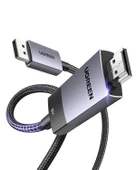 UGREEN 8K 60Hz Displayport 1.4 to HDMI 2.1 Örgülü Kablo, 2m, 80397 thumbnail 3