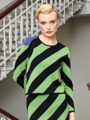 BİSİKLET YAKA ÇİZGİLİ TRİKO thumbnail 1