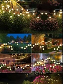 4 Adet 8 Led'li Güneş Enerjili Ateş Böceği Çiçek Lamba thumbnail 2