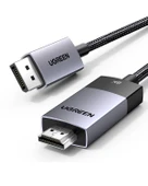 UGREEN 8K 60Hz Displayport 1.4 to HDMI 2.1 Örgülü Kablo, 2m, 80397 thumbnail 2