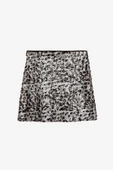 Quzu Leopar Desenli Payetli Mini Etek thumbnail 2