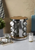 Casa Wood Baharatlık Takımı - Döner Stantlı, Yuvarlak thumbnail 1