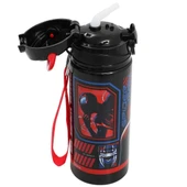 Spiderman Matara 500 ml Siyah Renk 1 Adet Erkek Çocuk Örümcek Adam Lisanslı Suluk Okul Matarası Öğrenci Suluğu thumbnail 2