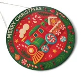 Şeker Treni Yeni Yıl Evi Kapı ve Duvar Süsü thumbnail 4